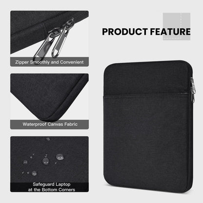 Tablet Sleeve for 2026 iPad A16, 11 inch iPad Air M4 M3 M2, Pro M5, Amazon Fire Max 11 Tablet/Kindle Fire HD 10/10 Plus, Galaxy Tab A9+ Plus Bag, Black