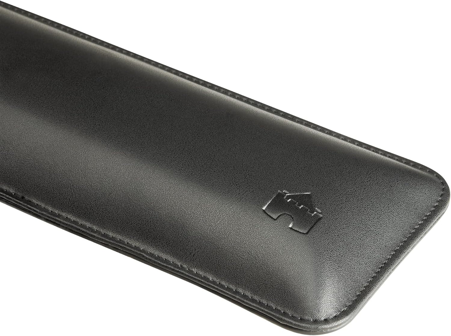 Bailey Compact by Castle - Wrist Rest for Keyboards with Around 61 Keys - Leather Ergonomic Computer Extra Firm Keyboard Wrist Support for Typists, Gaming, Heavy Office Use (Stone, Compact Size)