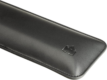 Bailey Compact by Castle - Wrist Rest for Keyboards with Around 61 Keys - Leather Ergonomic Computer Extra Firm Keyboard Wrist Support for Typists, Gaming, Heavy Office Use (Stone, Compact Size)