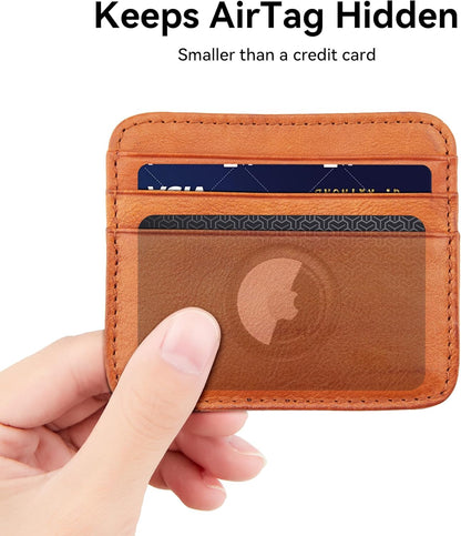 2 Pack for AirTag Wallet Holder Slim Card Insert for Air Tag Wallet Thin AirTag Card Holder Case, Compatible with Apple AirTag 1st & 2nd Gen, Wallet, Purse, Badge, Business Card Holder