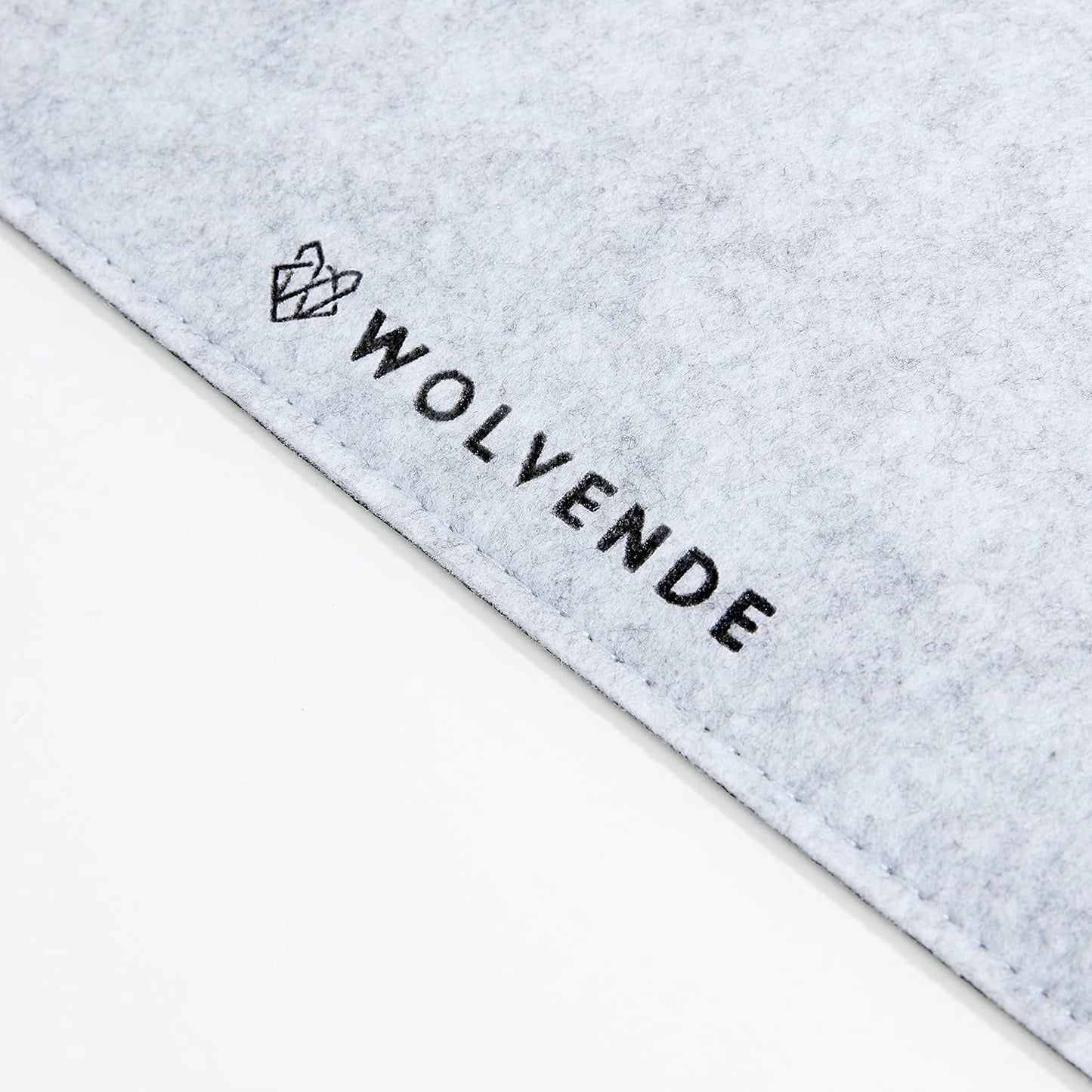 Premium Felt Desk Mat | Medium 12" x 36" | Multifunctional Desk Pad for Home Office | Light Gray