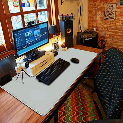 Large Extended Gaming Mouse Pad with Stitched Edges, (31.5X15.7In) Durable Non-Slip Natural Rubber Base, Waterproof Computer Keyboard Pad Mat for Esports Pros/Gamer/Desktop/Office/Home-Black