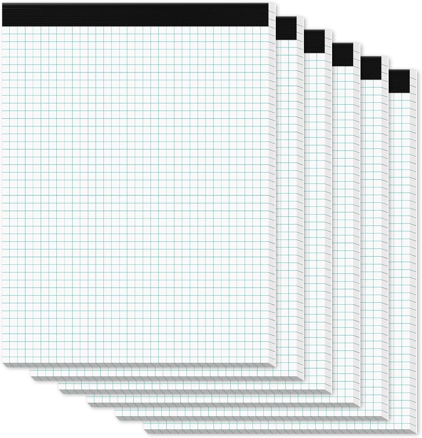Zaviko Graph Paper Pad 8.5 x 11, 2 Pack, 4x4 Graph Ruled, Grid Paper Pad 8-1/2" x 11", Blueprint Quadrille Pad, Easy Tears Off, Grid Pad Notebook 8.5 x 11, White 70 GSM Graft Paper, 30 Sheets/Pad