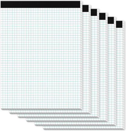 Zaviko Graph Paper Pad 8.5 x 11, 2 Pack, 4x4 Graph Ruled, Grid Paper Pad 8-1/2" x 11", Blueprint Quadrille Pad, Easy Tears Off, Grid Pad Notebook 8.5 x 11, White 70 GSM Graft Paper, 30 Sheets/Pad