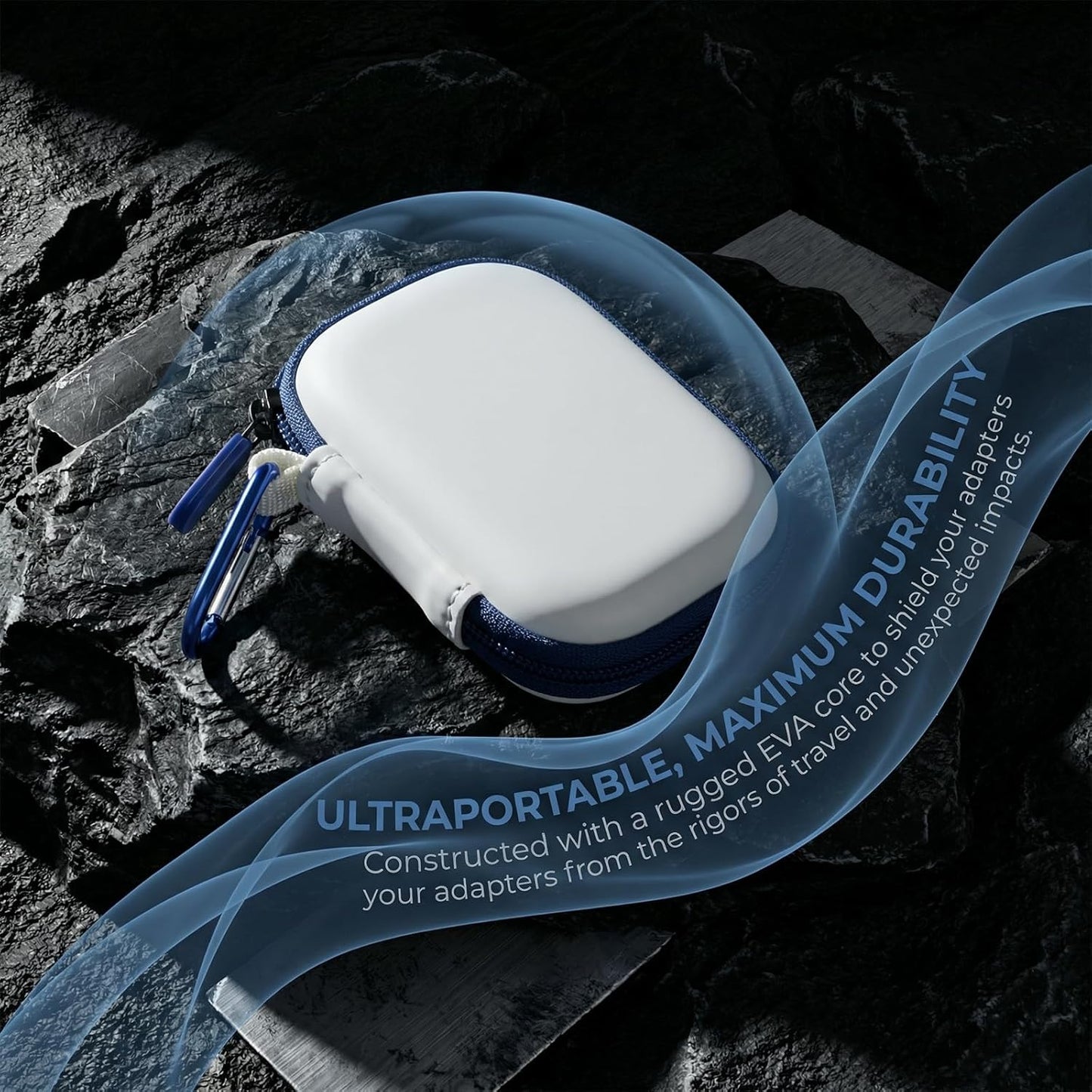 Wireless Bluetooth Adapter Case Compact Protective Storage for AirFly SE/Pro 2/Pro for Avantree Relay Premium Airplane Transmitter Receiver Travel & Home Organizer Pouch, White (Box Only)