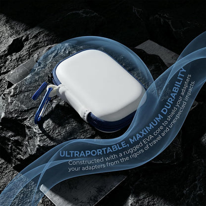 Wireless Bluetooth Adapter Case Compact Protective Storage for AirFly SE/Pro 2/Pro for Avantree Relay Premium Airplane Transmitter Receiver Travel & Home Organizer Pouch, White (Box Only)