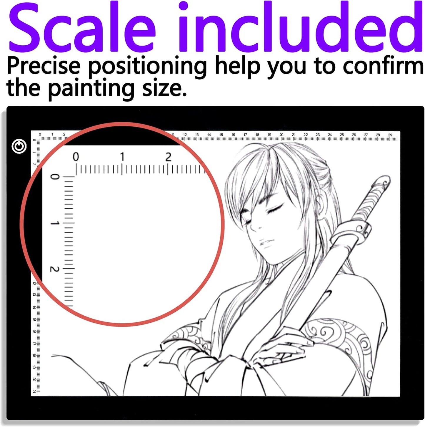 Big Sale ! A4 LED Light Box for Tracing, 60 LEDs Light Pad with Scale Ultra-Thin Continuously Brightness Adjustment USB LED Copy Board for Tracing, Tattoo Drawing or X-ray Viewing.