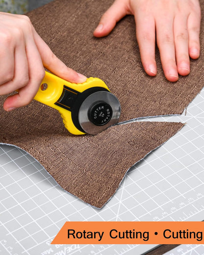 Density-upgraded 18"x12" Self Healing Cutting Mat, Idemeet Rotary Sewing Mat for Crafts, 5-Ply Blade Table Protector Cut Board for Fabric Leather Cutting Quilting Modeling Hobby Project, A3, Black