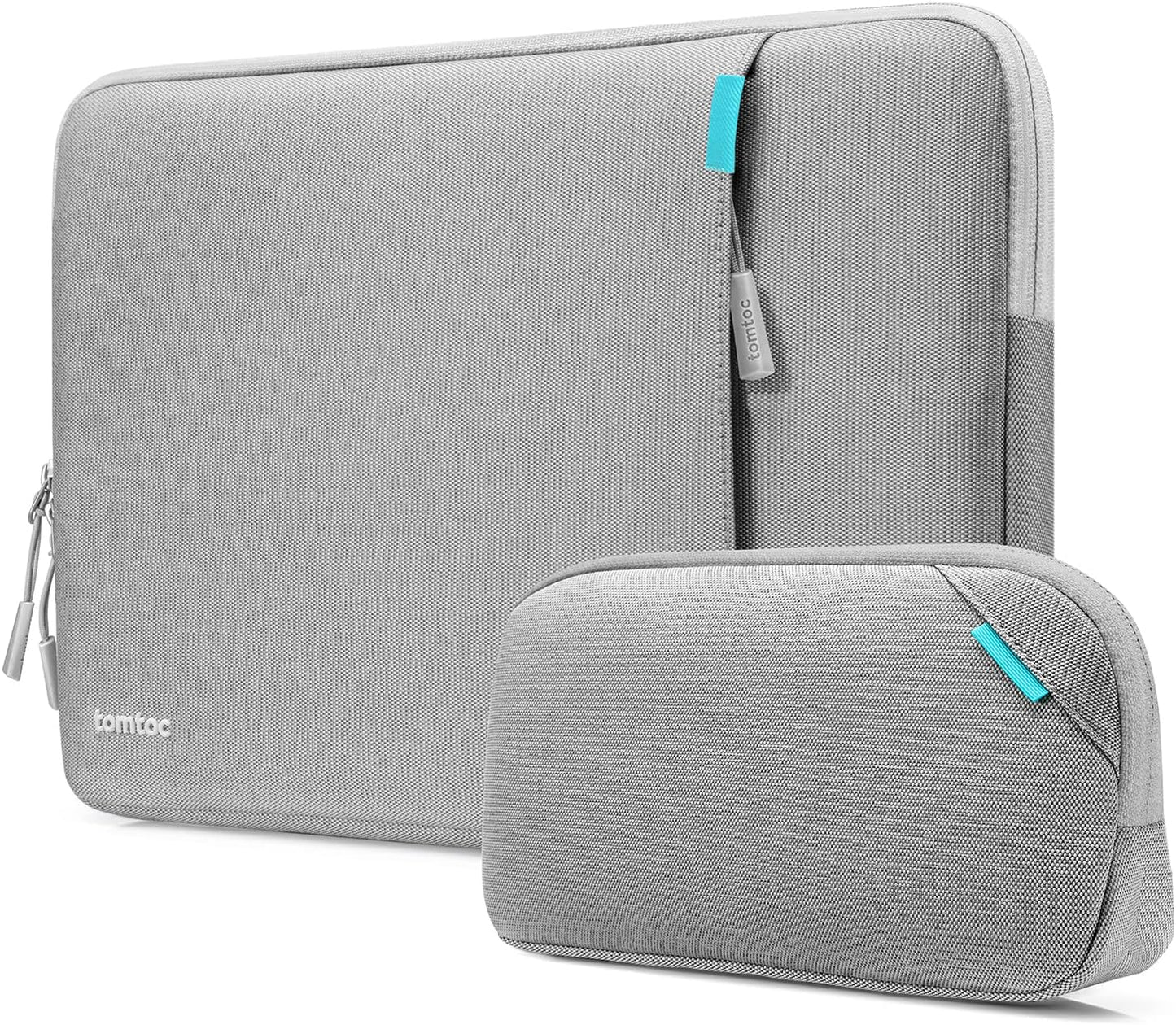 tomtoc 360 Protective Laptop Sleeve Set for 14-inch MacBook Pro M5 Pro/Max (2026) A3426 A3427 A3434 M4/M3/M2/M1 A3112 A3401 A3185, Water-Resistant Lapop Case Bag with Accessory Pouch for Dell XPS 14
