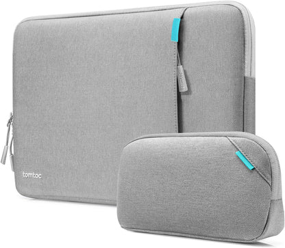 tomtoc 360 Protective Laptop Sleeve Set for 14-inch MacBook Pro M5 Pro/Max (2026) A3426 A3427 A3434 M4/M3/M2/M1 A3112 A3401 A3185, Water-Resistant Lapop Case Bag with Accessory Pouch for Dell XPS 14
