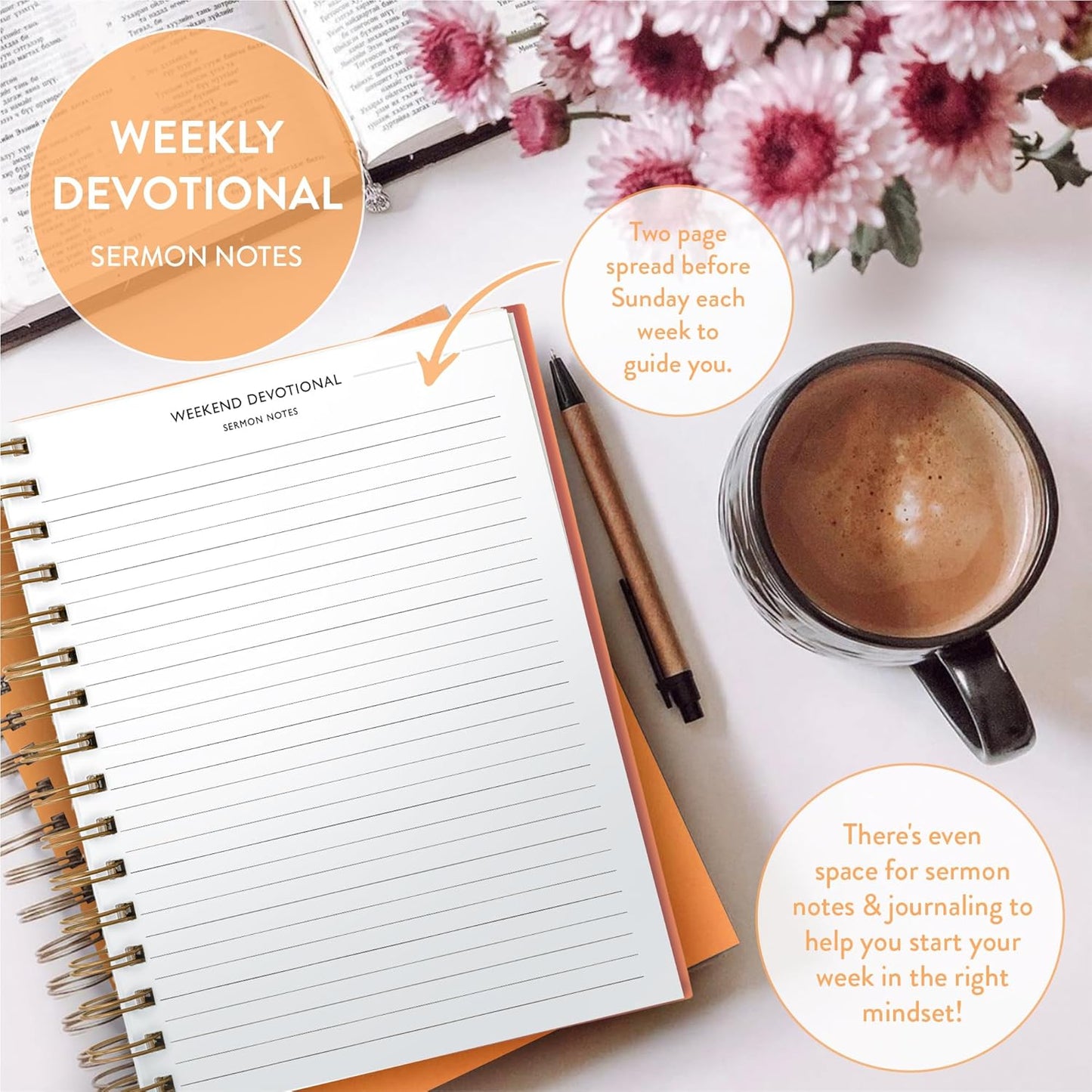 Christian Planner 2026 Daily Planner - Faith Based Monthly and Weekly Planner, Vision Board, and Habit Tracker - 2026 Calendar, Personal Organizer and Devotional Journal (Hardcover, Pine)