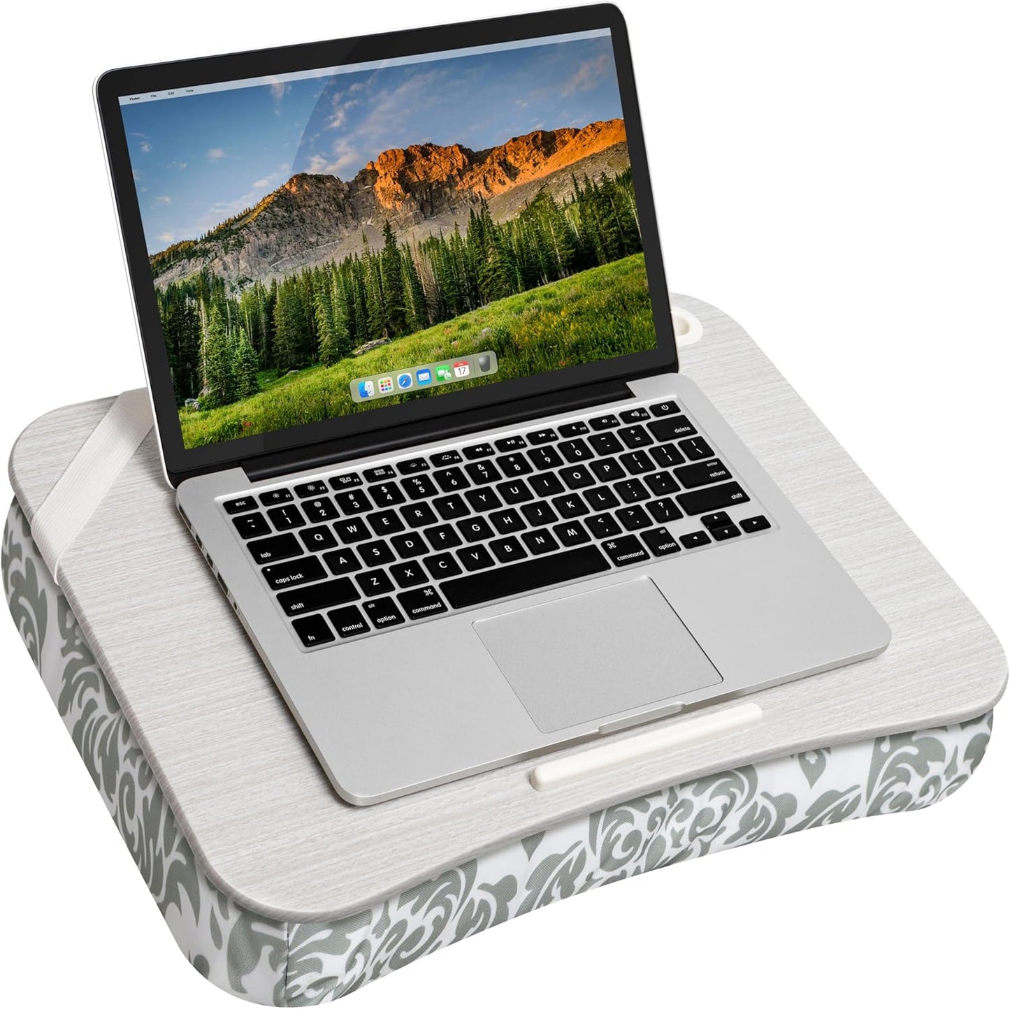 LAPGEAR Designer Lap Desk with Phone Holder and Device Ledge - Arrow Stripes - Fits up to 15.6 Inch Laptops - Style No. 45411