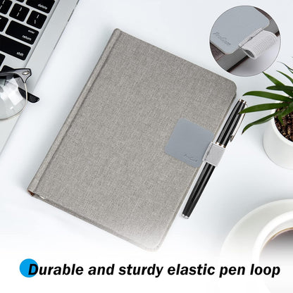 ProCase (5 Pack) Pen Loop Holder for Notebooks Journals Planners Tablet Case, Self Adhesive Leather Pencil Holder with Elastic Loop for Pens, Apple Pencil, Stylus Pen -Black