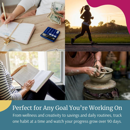 Daily Habit Tracker for Women – 30-Day Goal & Productivity Chart with Scratch-Off Motivation (8.3" x 11.7") | The Streak Keeper with Encouraging Prompts & Bonus Habit Guide