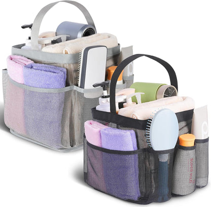 EUDELE Mesh Shower Caddy Portable for College Dorm Room Essentials, Shower Caddy Dorm with 8-Pocket Large Capacity for Beach, Swimming, Gym, Travel essentials