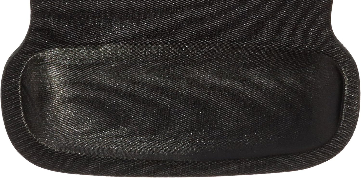 Amazon Basics Irregular Ergonomic Gel Computer Mouse Pad with Wrist Support, Non-Slip, 10.1L x 8.1W inches, Black