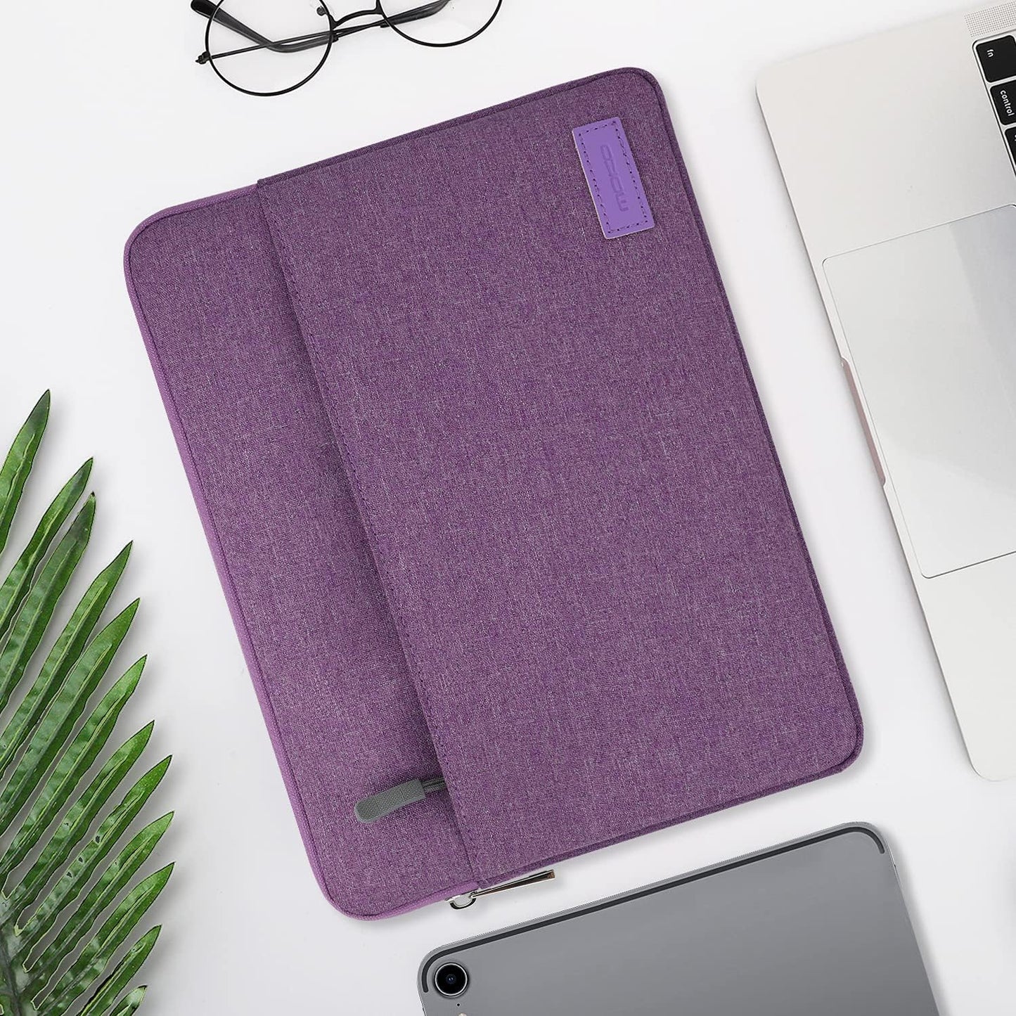 MoKo 9-11 Inch Tablet Sleeve Bag Carrying Case Fits iPad Pro 11 M5/Air M3, iPad A16 2025, i-Pad 10th 10.9, i-Pad 9/8/7th Gen 10.2, iPadAir 5/4th 10.9, Tab S8 11"/Tab A 10.1,Cloudy Pink