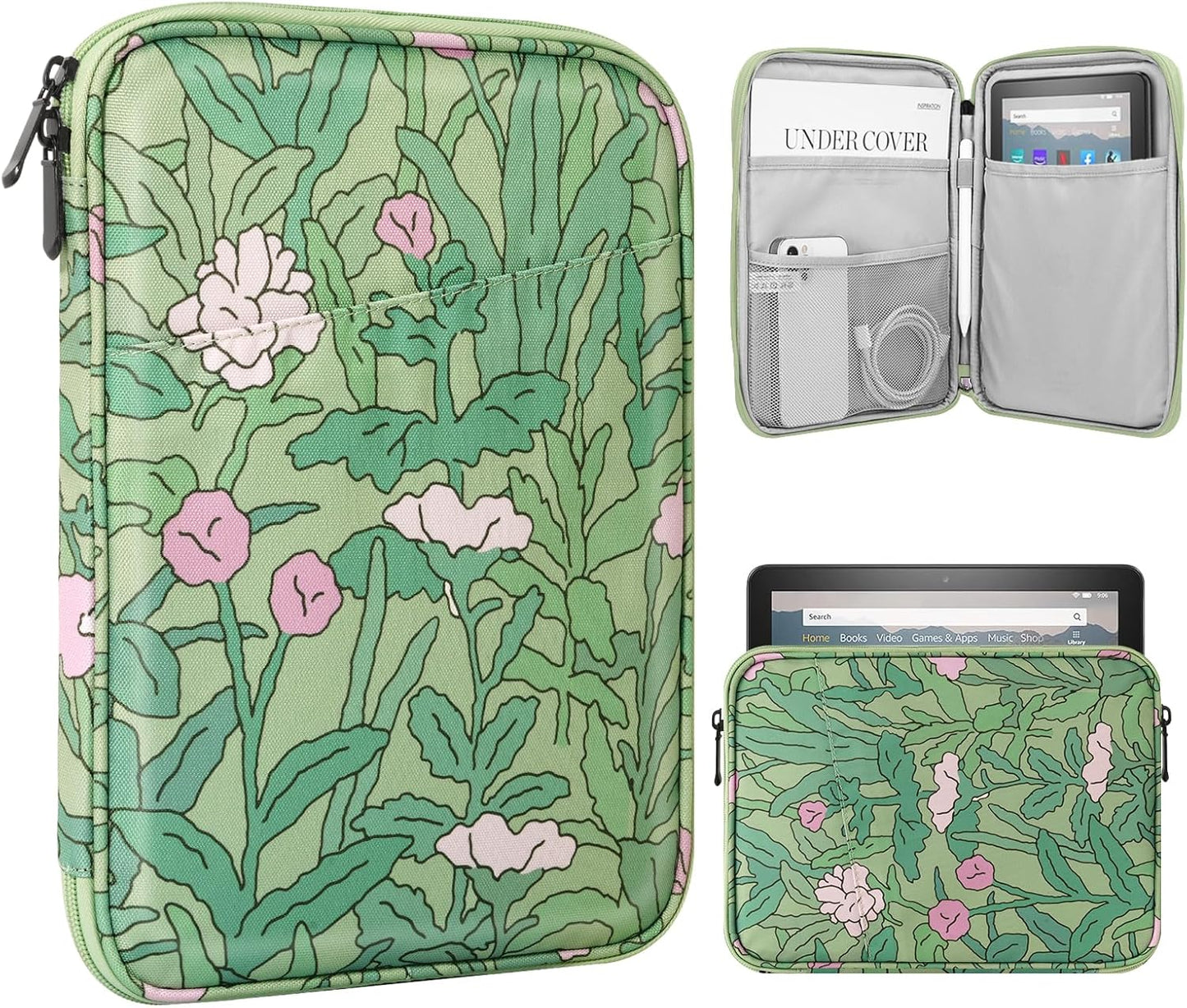 TiMOVO 9-11" Tablet Sleeve Bag for iPad 11-inch A16 2025, iPad 10.9"/10.2"| Air 11 Inch/5th/4th Gen. 10.9", Galaxy Tab A9+/A11Plus 11", Protective Bag with Pocket, Black