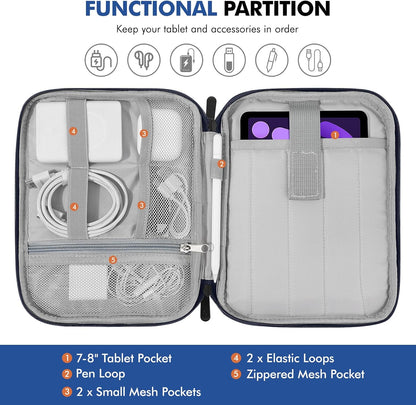 MoKo 9-11 Inch Tablet Sleeve Carrying Case with Handle, Padded Protective Travel Bag for New 11-inch iPad Air 4 2026/Pro M5/ A16, iPad 10th/Air 5/4th 10.9, i-Pad 9/8th 10.2,Tab S9/S8 11, Black