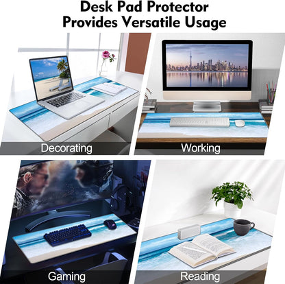 Galdas Mouse Pad For Gaming,Forest Background Pattern XXL XL Large Mouse Mat Long Extended MousePad Desk Mat Non-Slip Rubber Mice Pads Stitched Edges Thin (31.5 x 11.8 x 0.12 Inches) Tree