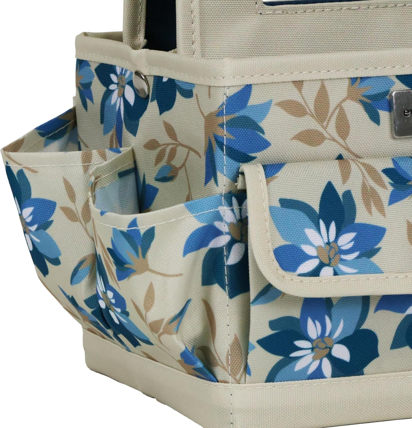 Everything Mary Craft Caddy, Tan Dot - Art Storage for Supplies & Crafts - Supply Organizers Tote for School Classroom, Office, and Home - Organization for Makeup & Nurses