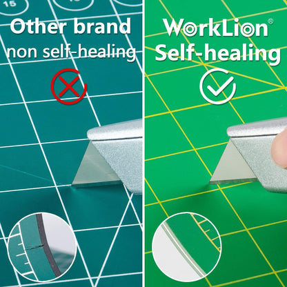 Worklion Self Healing Cutting Mat for Craft-Thickened 18inch x 12inch fabric sewing mat for quilting,rotary cutting, nonslip
