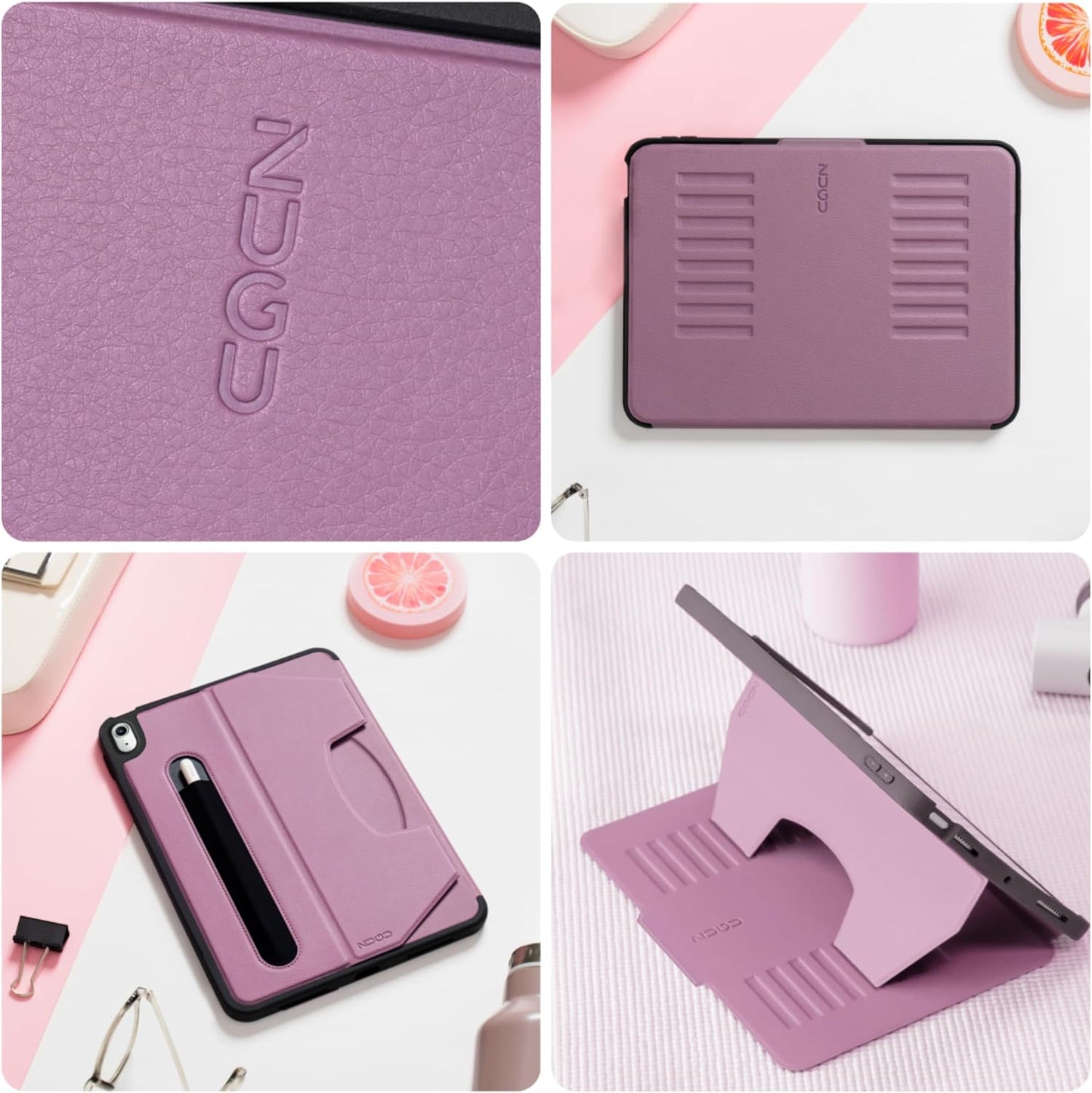 ZUGU CASE for iPad A16 11th Generation 11 Inch (2025), 10th Gen 10.9 Inch (2022) Magnetic Stand & Sleep/Wake Cover, Model #s A3354, A3355, A3356, A2696, A2757, A2777, Stealth Black
