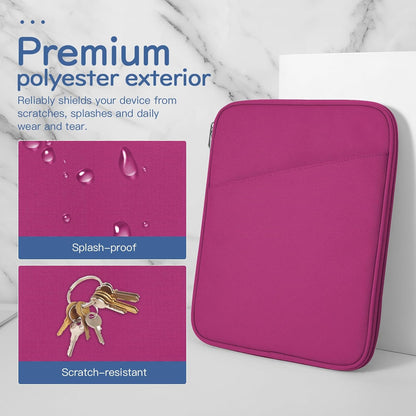 Dadanism 9-11" Tablet Sleeve Bag Carrying Case for iPad (A16) 11th Gen 11", iPad 10th Gen 10.9" Air 5/4, iPad Air M4/Pro 11", iPad 9/8/7th, Galaxy Tab A11+ Plus 11", Remarkable 2 10.3", Black