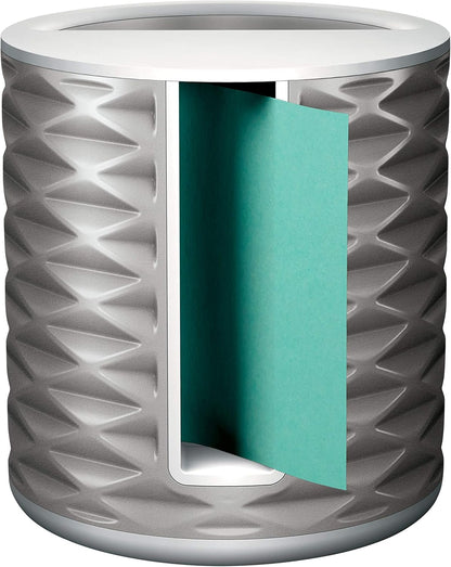 Post-it Note Dispenser, Vertical Design, Pop-Up Notes, Black with Grey Geometric Pattern, 1 Aqua Splash 3 in x 3 in Super Sticky Note Pad