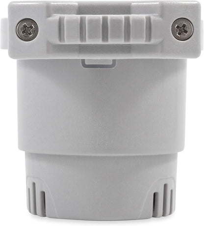 Camco Large Clamp Mounted Cup Holder-Provides a Secure Location for Your Beverage-Mountable for Up to 2-Inch Rail-White (53083)
