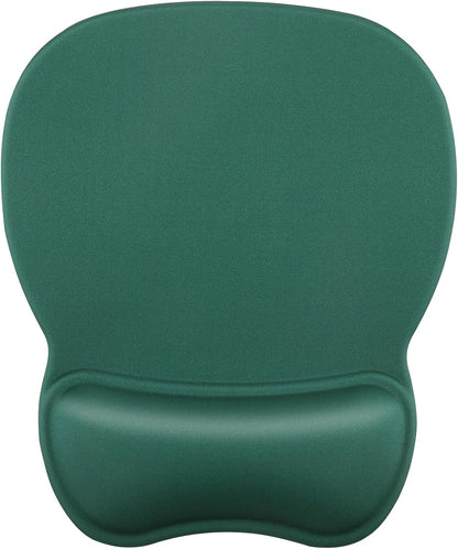 MROCO Ergonomic Mouse Pad with Gel Wrist Rest, Smooth Wrist Support Surface, Non-Slip PU Base for Pain Relief, Comfortable Mousepad for Computer, Laptop, Office & Home, 9.4 x 8.1 in, Black