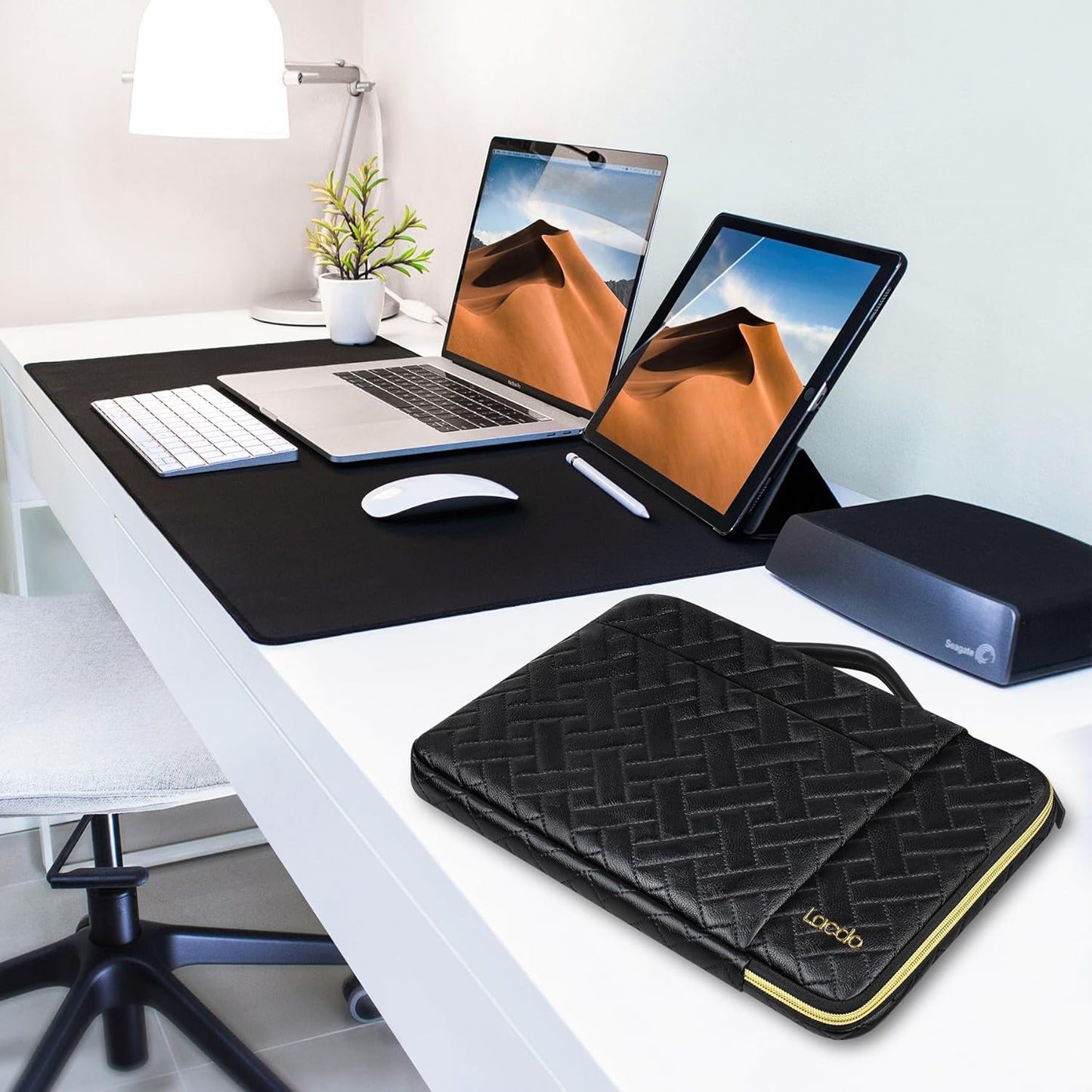 Lacdo 360° Protective 16 Inch Laptop Sleeve Case for 16 Inch HP Lenovo ASUS Acer Dell Laptop/HP Pavilion Envy/Lenovo ThinkPad IdeaPad/Acer Swift/ASUS Vivobook/Dell Computer Bag, Black