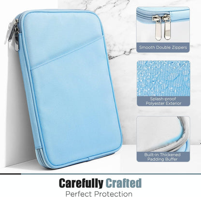 TiMOVO 9-11" Tablet Sleeve Bag for iPad 11-inch A16 2025, iPad 10.9"/10.2"| Air 11 Inch/5th/4th Gen. 10.9", Galaxy Tab A9+/A11Plus 11", Protective Bag with Pocket, Black