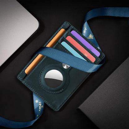 Slim Minimalist Front Pocket Air Tag Wallet, RFID Blocking Card Holder Wallet with Airtag Holder