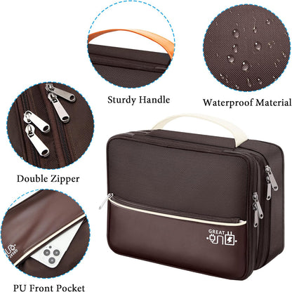 CILLA Electronics Organizer Travel, Travel Cord Organizer Case, Compact Electronics Accessories Bag for Cable, Cord, Charger, Phone