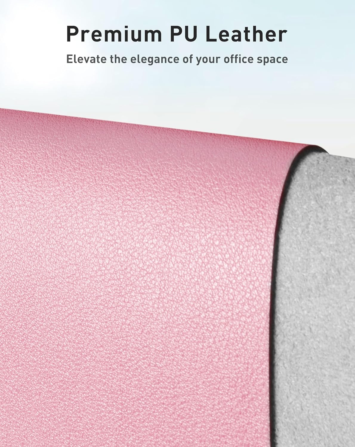 Aothia Non-Slip PU Leather Waterproof Laptop Desk Pad Protector, Blotter Mat, Writing and Mouse Pad for Office & Home, Beige, 23.6" x 13.7" - Colors A