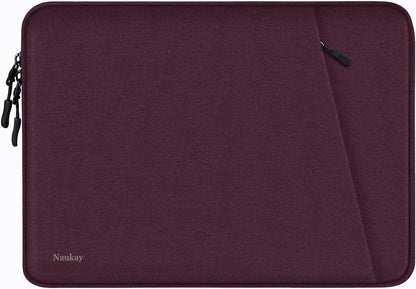 Laptop Sleeve Case 13.3 inch, Shockproof Protective Computer Cover with Accessories Pocket, Portable Laptop Bag Compatible with MacBook Air/Pro 13-13.3 inch, Compatible for MacBook Pro 14 inch, Black | Shockproof