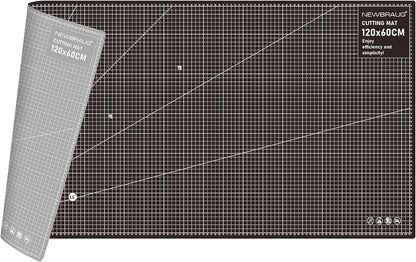 NEWBRAUG 18'' × 24'' Perfect Self Healing Cutting Mat, Non-Slip Gridded Rotary Cutting Board, Necessary for Quilting, Sewing, Craft, Fabric & Scrapbooking(Green/Black)…