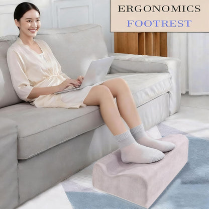 Foot Rest for Under Desk at Work,At Work Soft Ergonomic Footrest,Support Foot Pillow,Heel Chair,Leg Elevation Pillow,(Blue)