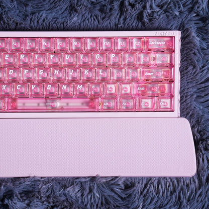 GATERON Sakura Pink Silicone Palm Keyboard Wrist Rest, Support for Office, Computer, Laptop, Mac, Durable, Comfortable, Pain Relief, Pink