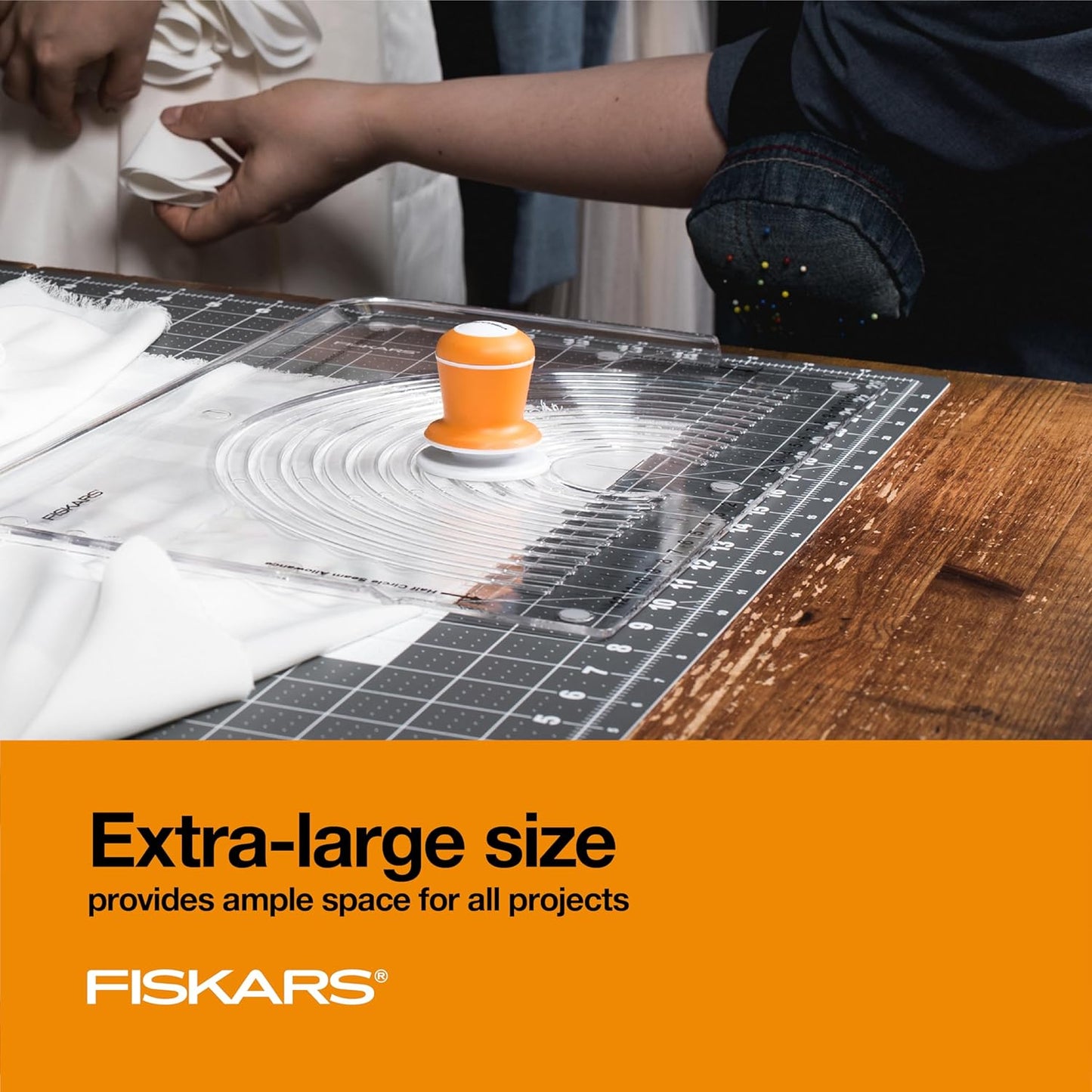 Fiskars Self Healing Cutting Mat with Grid for Sewing, Quilting, and Crafts - 18" x 24 Grid Lilac/Mountain Haze