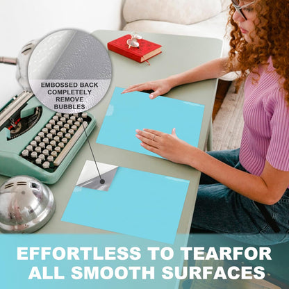 Dry Erase Board Sticker- Whiteboard Stickers-8.27''x11.69'' Removable Dry Erase Sheets- Fridge Dry Erase Paper for Wall/Desk/Refrigerator/Door/Locker/Home/Office/Classroom (White-2Pcs)