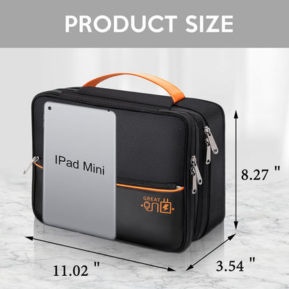 CILLA Electronics Organizer Travel, Travel Cord Organizer Case, Compact Electronics Accessories Bag for Cable, Cord, Charger, Phone