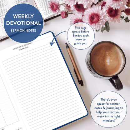 Christian Planner 2026 Daily Planner - Faith Based Monthly and Weekly Planner, Vision Board, and Habit Tracker - 2026 Calendar, Personal Organizer and Devotional Journal (Hardcover, Pine)