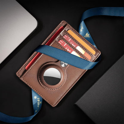 Slim Minimalist Front Pocket Air Tag Wallet, RFID Blocking Card Holder Wallet with Airtag Holder