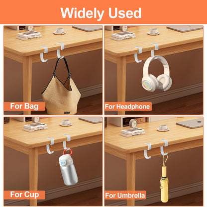 2PCS Purse Hook for Table - Heavy Duty Purse Hanger for Table High-Strength Alloy Materials Purse Holder for Desk Can Hook Bags, Umbrellas, Keys, Cups and Headphone
