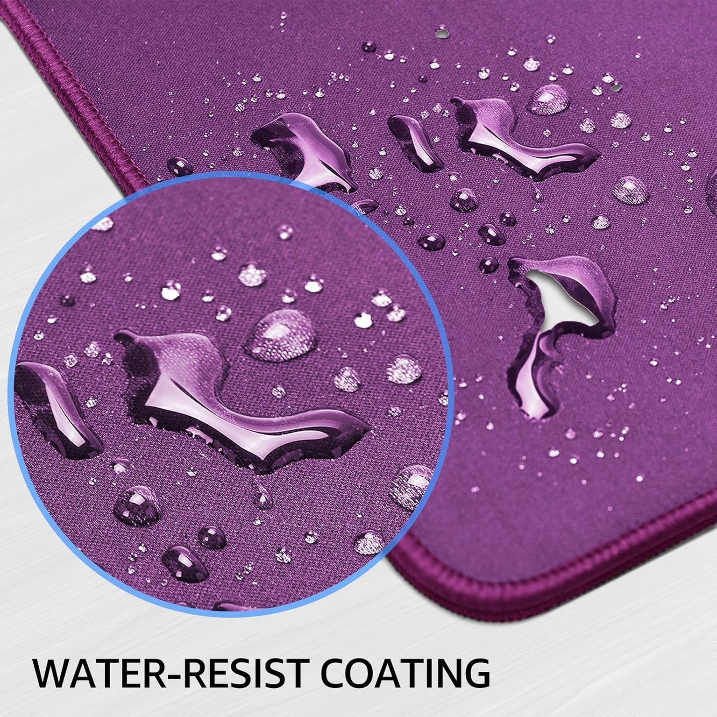 KTRIO Large Gaming Mouse Pad Desk Mat, Superior Micro-Weave Cloth for Precise Mouse Control, Non-Slip Rubber Base, Stitched Edges, Water-Resistant, for Gamer, Office & Home, 31.5" x 11.8" inches