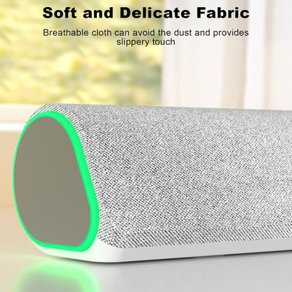 SOULION R50 Bluetooth Computer Speakers, 3.5mm PC Sound Bar for Desktop Monitor, Wired USB Powered & Colorful LED Lights with Switch Button, Surround Sound Soundbar PC Spearkers for Computer