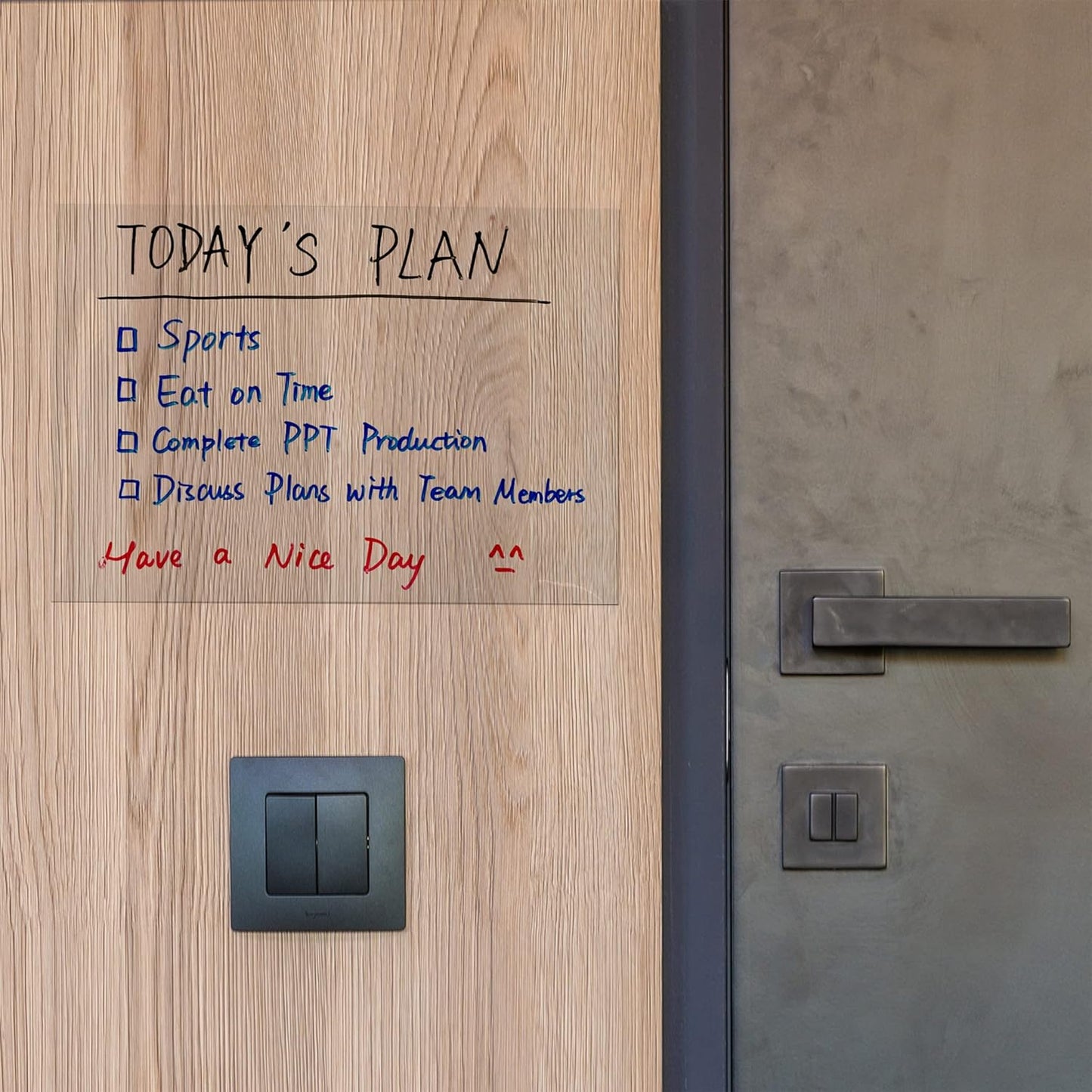 Dry Erase Board Sticker- Whiteboard Stickers-8.27''x11.69'' Removable Dry Erase Sheets- Fridge Dry Erase Paper for Wall/Desk/Refrigerator/Door/Locker/Home/Office/Classroom (White-2Pcs)