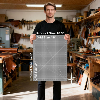 Premium Self Healing Cutting Mat 18'' x 12'', A3 Non-slip Sewing Mat for Quilting, 5-Ply Rotary Cutting Board Double-Sided for Crafts Cutting Fabric Scrapbooking Modeling Projects, Anthracite Gray